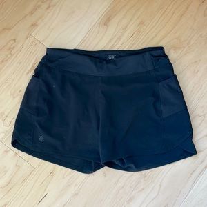 Athleta Girl black shorts size XL
